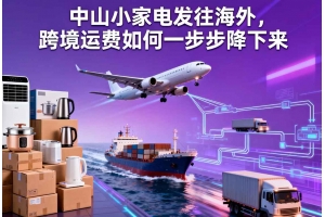 中山小家電發(fā)往海外，跨境運(yùn)費(fèi)如何一步步降下來